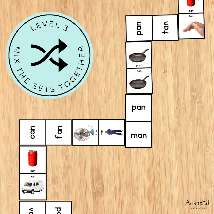 SOR Short A Word Family Dominoes Rhyming