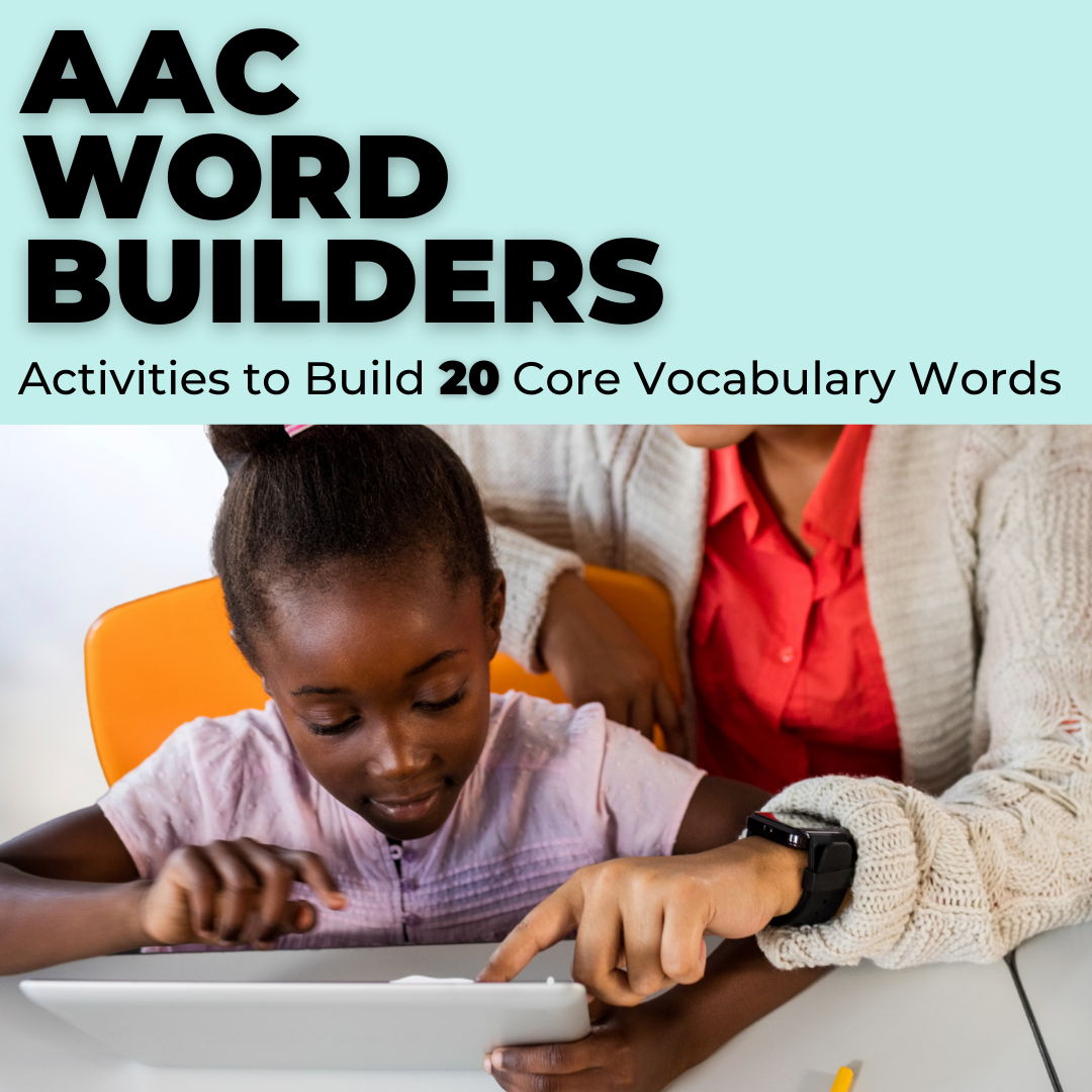 AAC Word Builder: 20 Word Bundle "This resource is amazing and has saved me hours of lesson planning!" -Brigid AAC Core Vocabulary - AdaptEd4SpecialEd