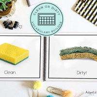Thumbnail for AAC CORE Words Book: Clean or Dirty? (Printable PDF's) - AdaptEd4SpecialEd