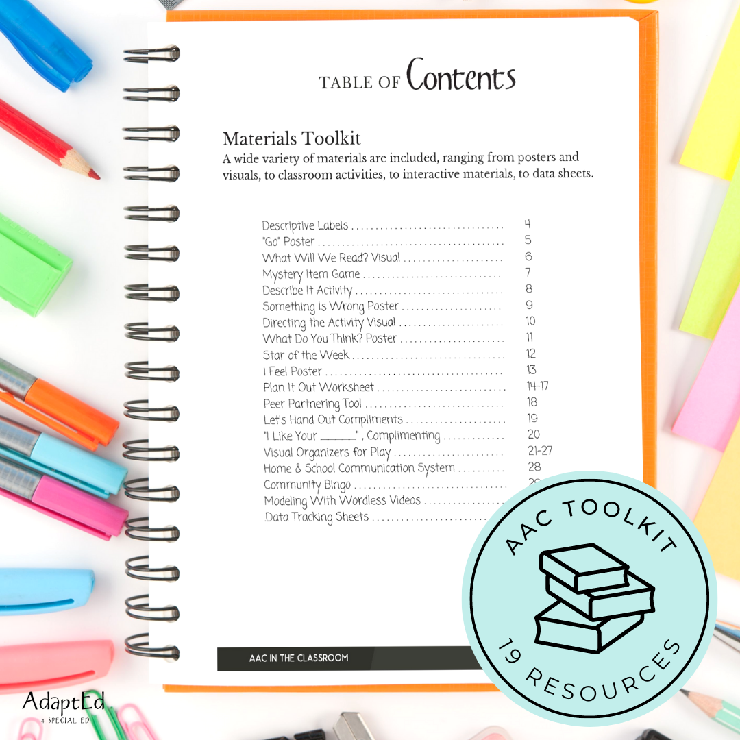 AAC Implementation Training Handbook Resource Toolkit Core Vocabulary - AdaptEd4SpecialEd