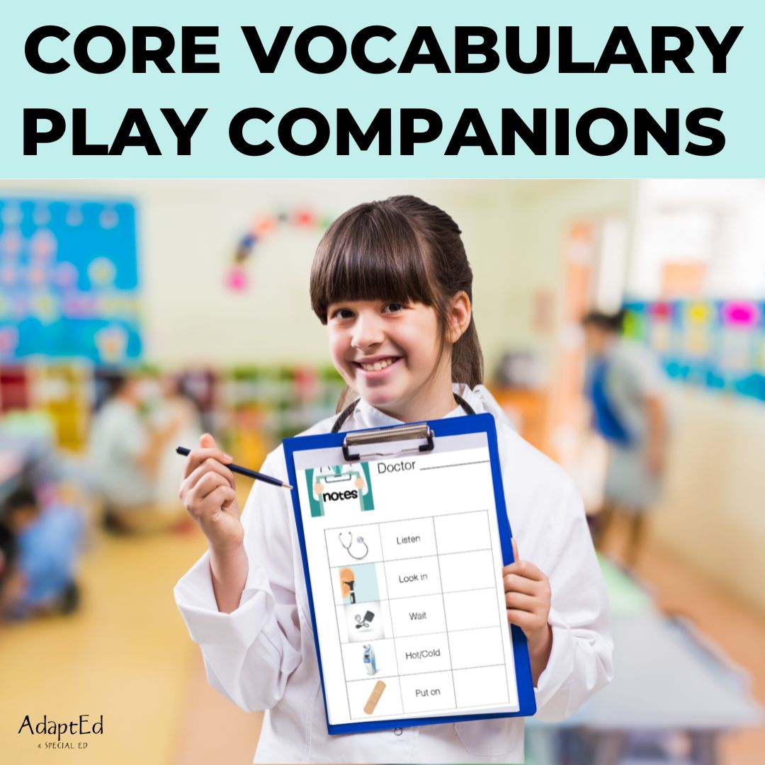 AAC Play Companions Core Vocabulary (Printable PDF) - AdaptEd4SpecialEd