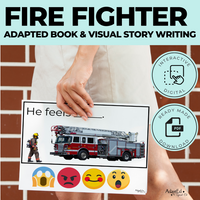 Thumbnail for Firefighter Visual Story Writing + Adapted Book (Printable PDF & Interactive Digital) - AdaptEd4SpecialEd