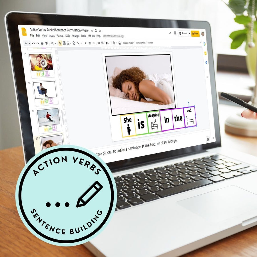 Action VERBS Adapted Books + File Folder Sorts (Printable PDF + Interactive Digital Versions) Verbs - AdaptEd4SpecialEd