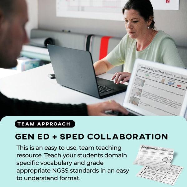 Life Science Ecosystems: Plant and Animal Adaptations + Science Experiments BUNDLE (Printable PDF) - AdaptEd4SpecialEd