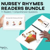 Thumbnail for Nursery Rhymes Emergent Readers + Comprehension Bundle (Printable PDF) - AdaptEd4SpecialEd