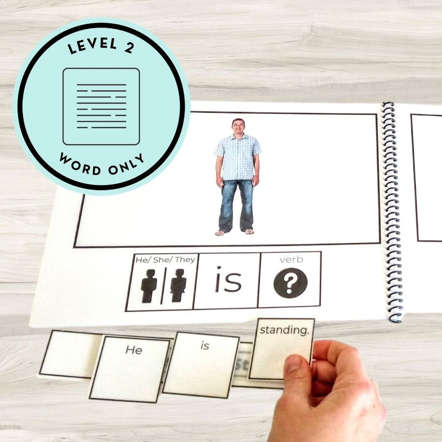 Action VERBS Adapted Books + File Folder Sorts (Printable PDF + Interactive Digital Versions) Verbs - AdaptEd4SpecialEd