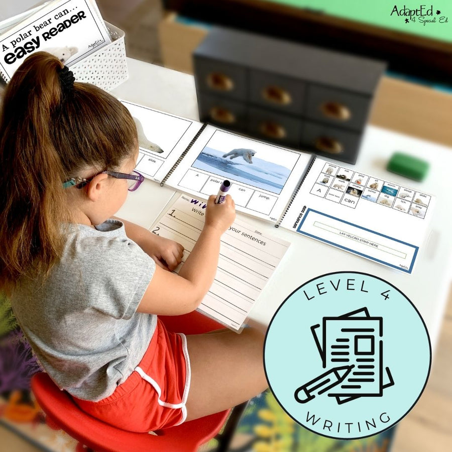 Animal Actions Adapted Book VERB BUNDLE (Printable PDF + Digital) Adapted Book - AdaptEd4SpecialEd