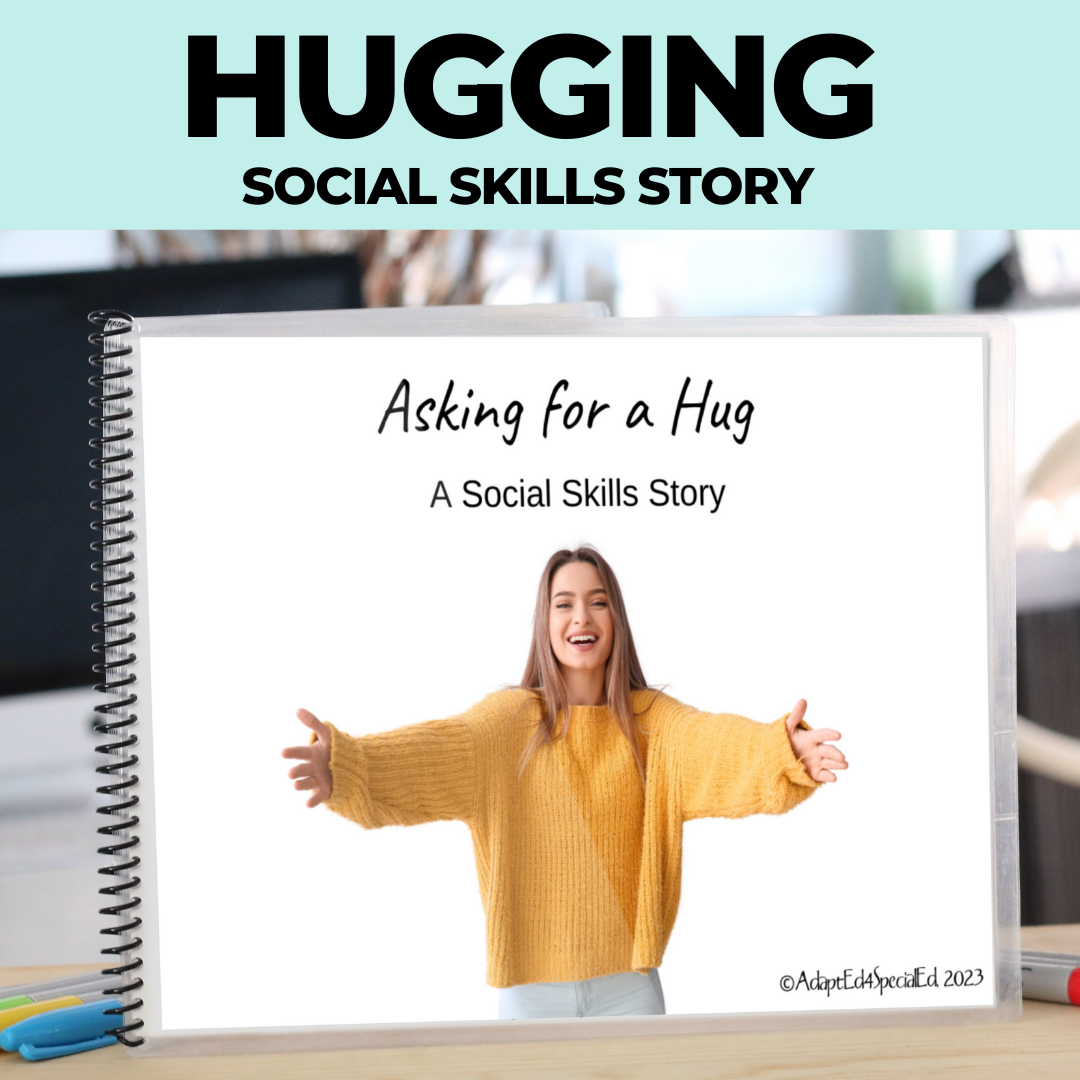 Asking for a Hug Editable Social Skills Story (Printable PDF )