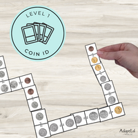 Thumbnail for Money Games: Australian Coin Identification ID and Value Dominoes (Printable PDF)