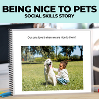 Thumbnail for Social Skills Story: Being Nice to Pets: Editable (Printable PDF ) Life Skills - AdaptEd4SpecialEd