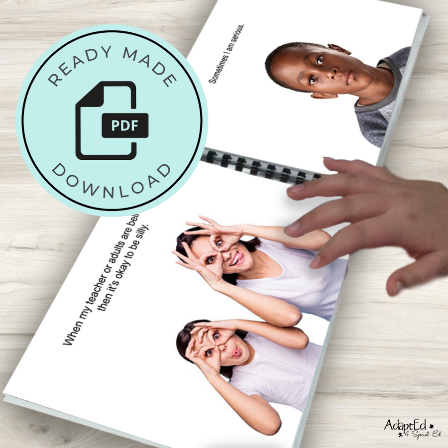 Social Skills Story: Silly vs Serious: Editable Uncategorized - AdaptEd4SpecialEd