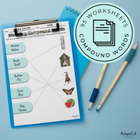 Thumbnail for Blending Compound Words: 3 Levels: Phonemic Awareness Activity
