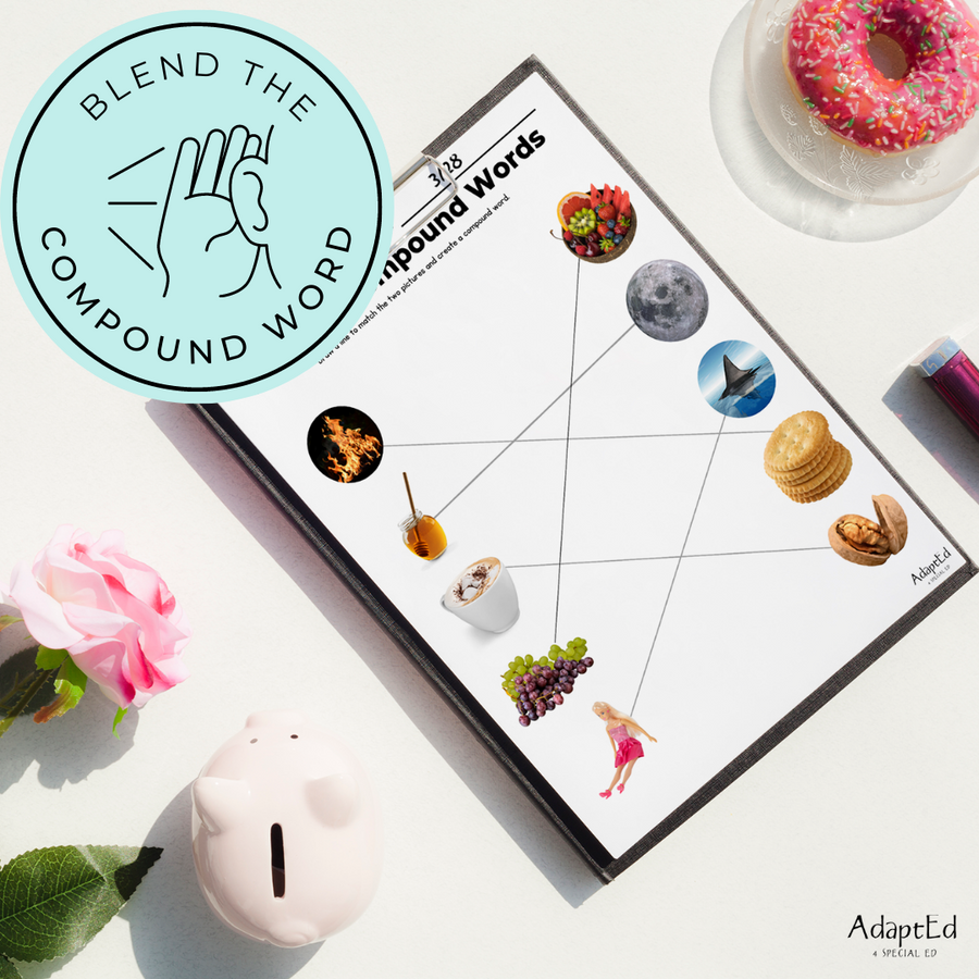 Blending Compound Words: 3 Levels: Phonemic Awareness Activity