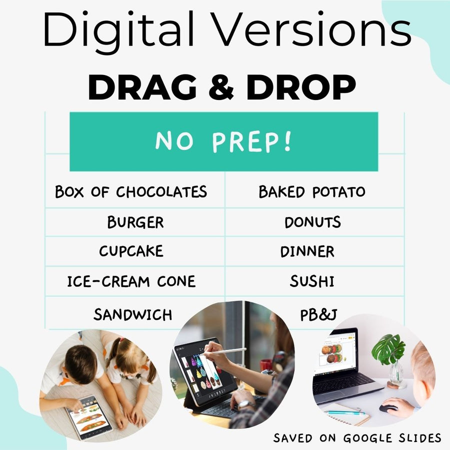 "Build a..." Task Bin BUNDLE (Printable PDF's + Interactive Digital Versions) Build a... - AdaptEd4SpecialEd