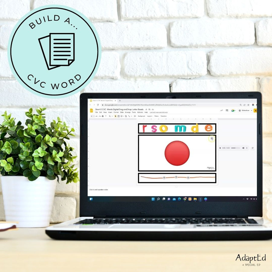 CVC Word Builders Interactive Short E - AdaptEd4SpecialEd