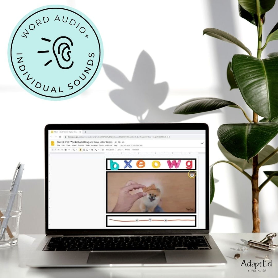 CVC Word Builders Interactive Short E - AdaptEd4SpecialEd