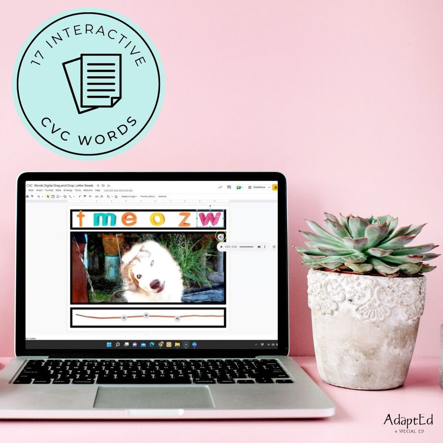 CVC Word Builders Interactive Short E - AdaptEd4SpecialEd
