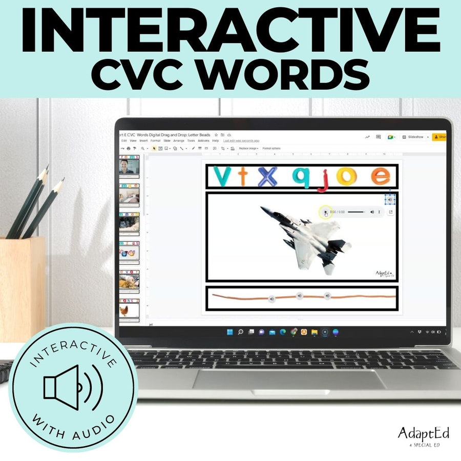 CVC Word Builders Interactive Short E - AdaptEd4SpecialEd