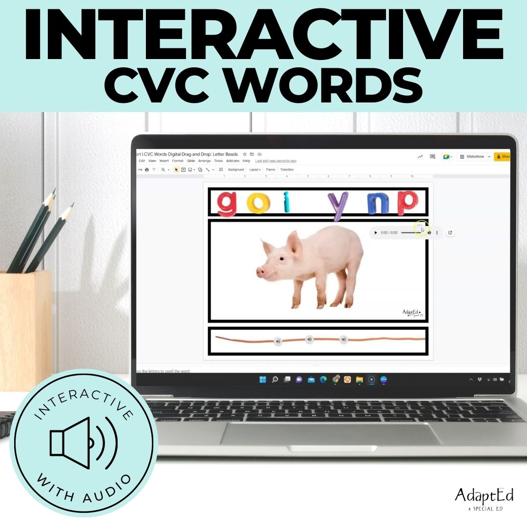 CVC Word Builders Interactive Short I - AdaptEd4SpecialEd