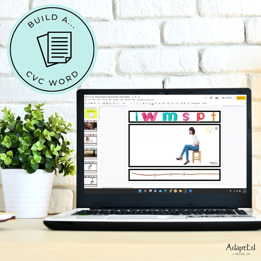 CVC Word Builders Interactive Short I - AdaptEd4SpecialEd