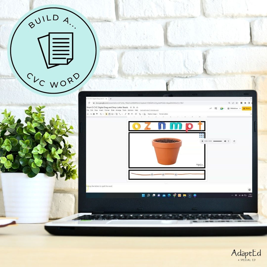 CVC Word Builders Interactive Short O - AdaptEd4SpecialEd