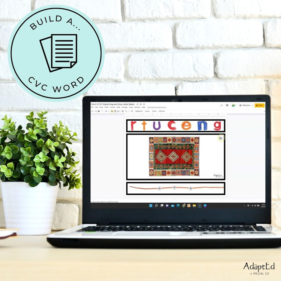 CVC Word Builders Interactive Short U - AdaptEd4SpecialEd