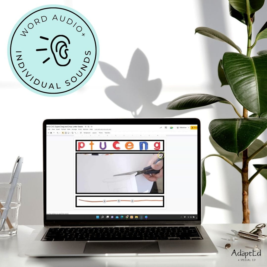 CVC Word Builders Interactive Short U - AdaptEd4SpecialEd