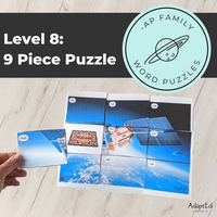 Thumbnail for CVC Picture Puzzle Mats (-at family words) Space Themed - AdaptEd4SpecialEd