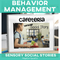 Thumbnail for Cafeteria: Sensory Social Story (Printable PDF) Sensory Social Narrative - AdaptEd4SpecialEd