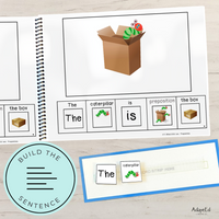 Thumbnail for Positional Words: Caterpillar Task Cards and Adapted Book (Printable and Interactive Digital) Prepositions - AdaptEd4SpecialEd