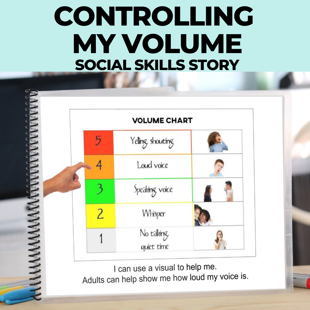 Social Skills Story: Controlling My Volume: Editable (Printable PDF ) School - AdaptEd4SpecialEd