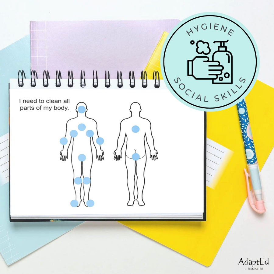 Social Skills Story: Cleaning My Body: Editable (Printable PDF ) Hygiene - AdaptEd4SpecialEd