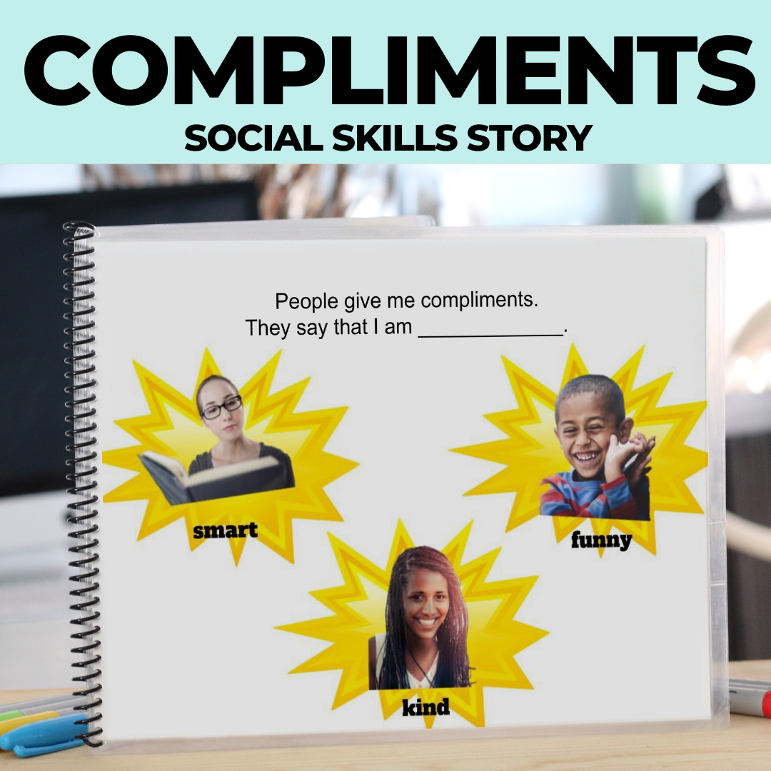 Social Story: Giving Compliments (Printable PDF) Social Skills - AdaptEd4SpecialEd