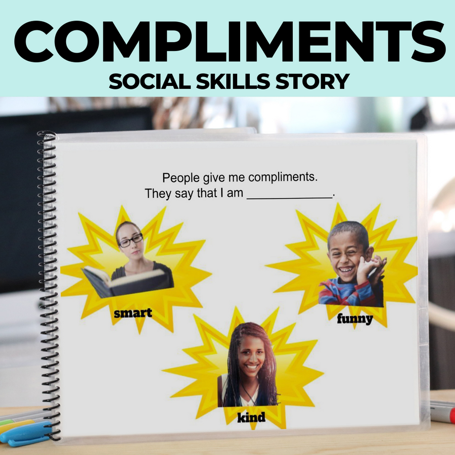 Social Story: Giving Compliments (Printable PDF) Social Skills - AdaptEd4SpecialEd