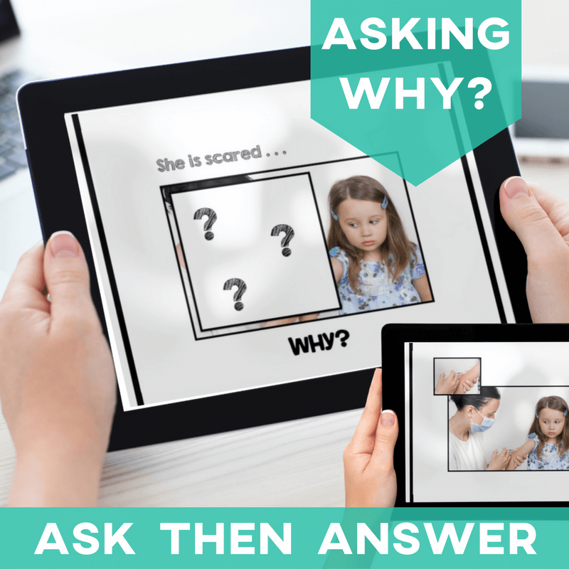 Asking Questions: "Why" (Printable PDF or Digital) Question Words - AdaptEd4SpecialEd