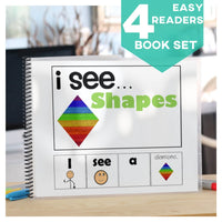 Thumbnail for Shapes: Adapted Book and Emergent Readers 4 Book Set (Printable PDF) - AdaptEd4SpecialEd