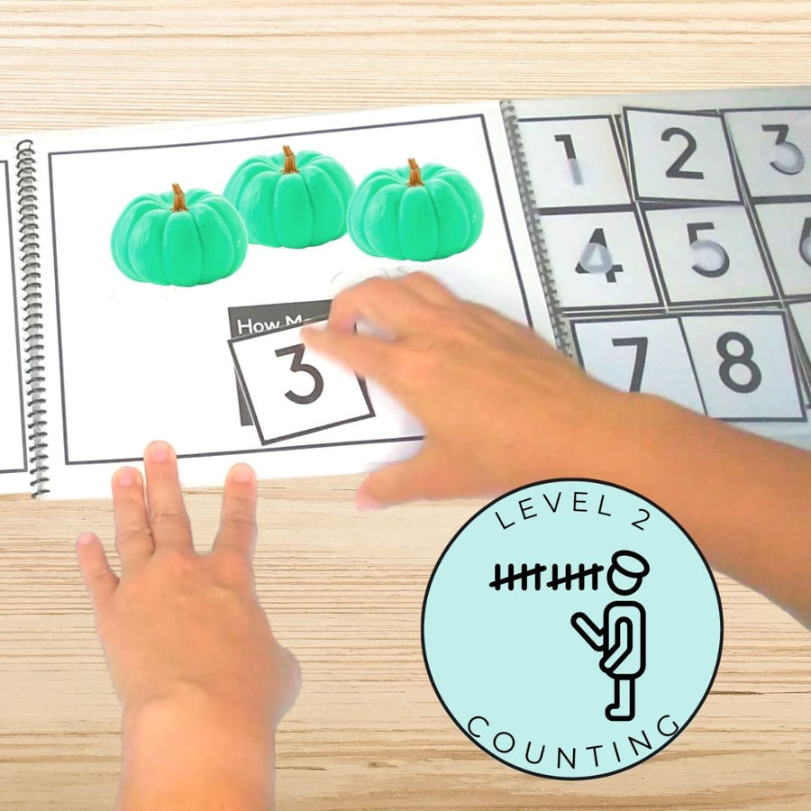 Answering Simple Questions Adapted Books Halloween Pumpkins 🎃 (Printable PDF + Digital) Wh Questions - AdaptEd4SpecialEd