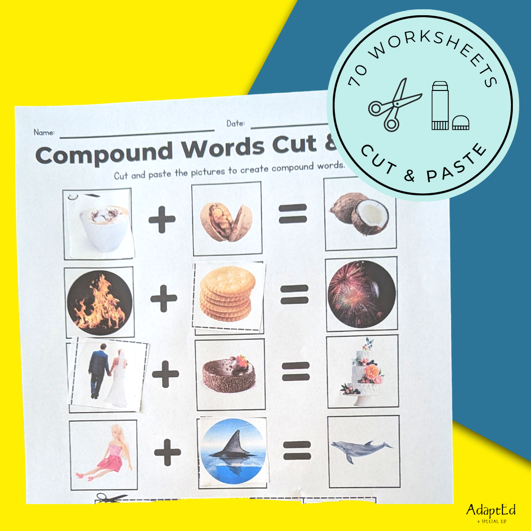 Cut and Paste Blending Compound Words: Phonemic Awareness Activity