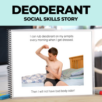 Thumbnail for Social Skills Story: Deodorant: Editable (Printable PDF ) Puberty - AdaptEd4SpecialEd