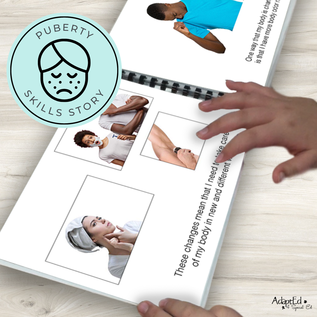 Social Skills Story: Deodorant: Editable (Printable PDF ) Puberty - AdaptEd4SpecialEd