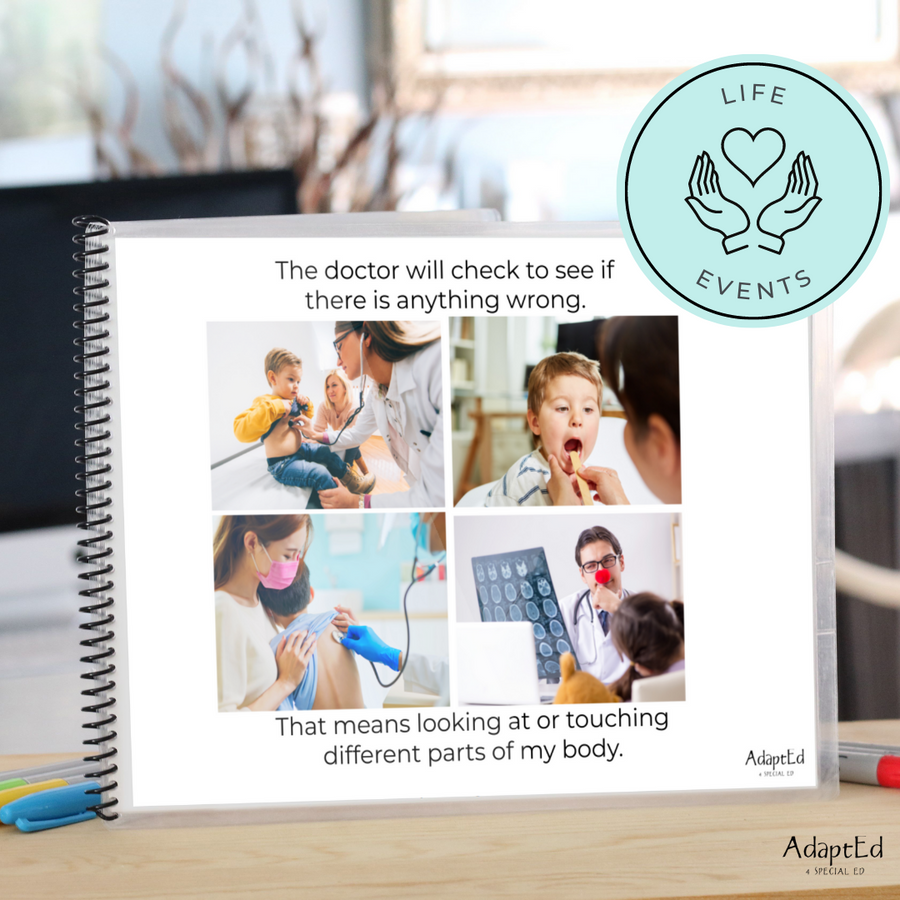 Getting a Shot at the Doctors Office Social Skills Story: Editable (Printable PDF )