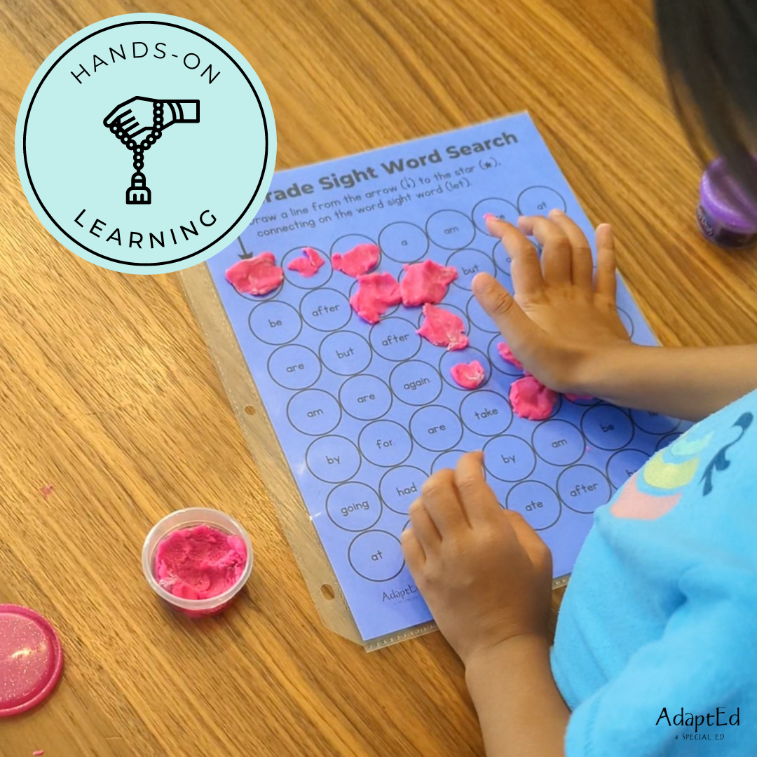1st First Grade Sight Words Dot to Dot Stamp It Maze - AdaptEd4SpecialEd