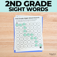 Thumbnail for 2nd Grade Second Grade Sight Words Dot to Dot Stamp It Maze - AdaptEd4SpecialEd