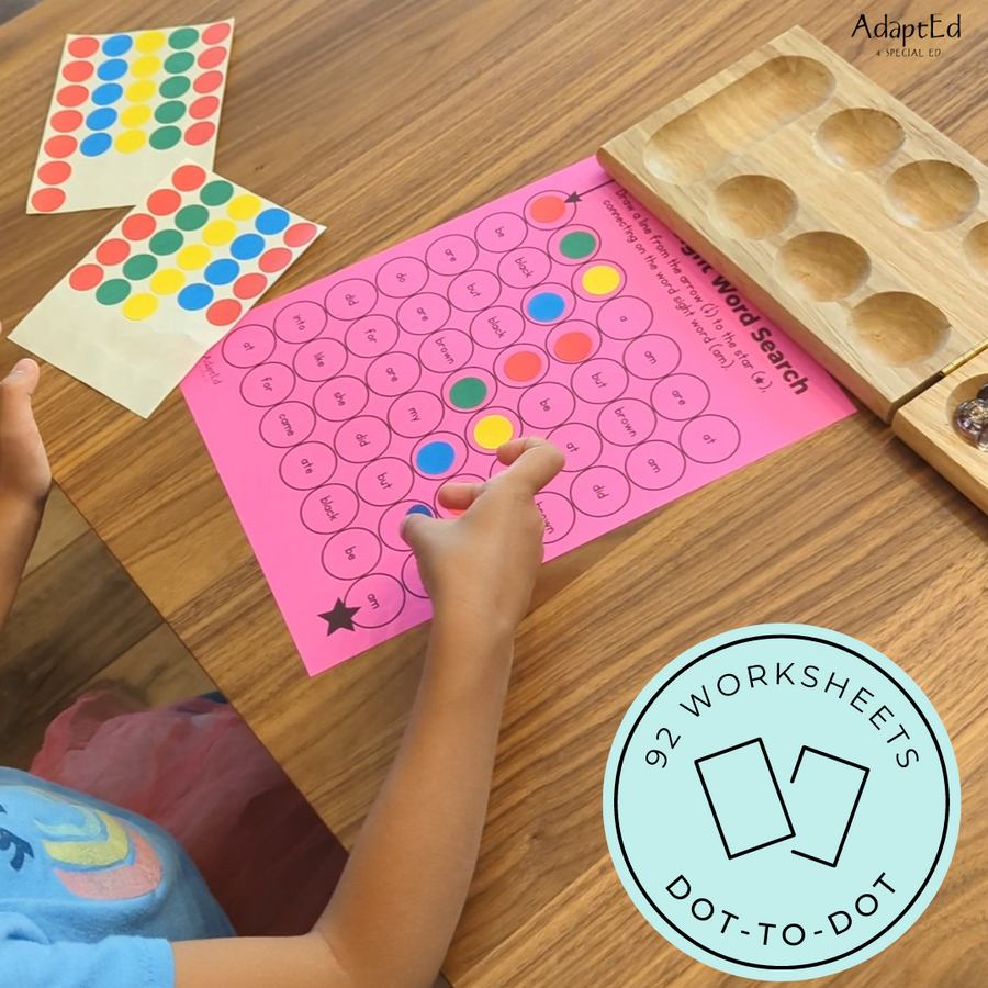 2nd Grade Second Grade Sight Words Dot to Dot Stamp It Maze - AdaptEd4SpecialEd