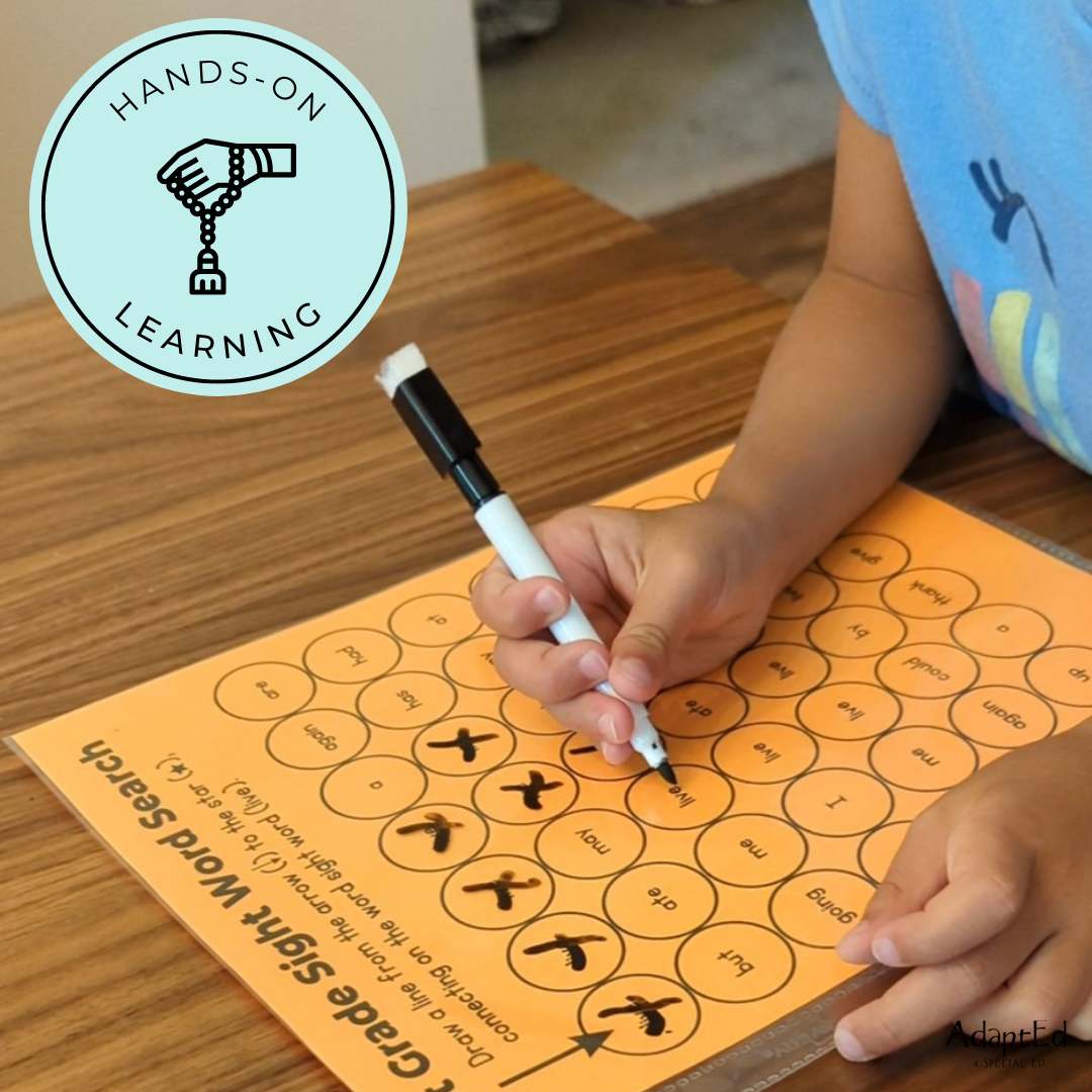 2nd Grade Second Grade Sight Words Dot to Dot Stamp It Maze - AdaptEd4SpecialEd