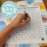 Thumbnail for 3rd Grade Third Grade Sight Words Dot to Dot Stamp It Maze - AdaptEd4SpecialEd