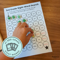 Thumbnail for 3rd Grade Third Grade Sight Words Dot to Dot Stamp It Maze - AdaptEd4SpecialEd