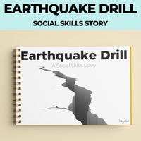 Thumbnail for Social Skills Story: Earthquake Drill: Editable (Printable PDF) School - AdaptEd4SpecialEd