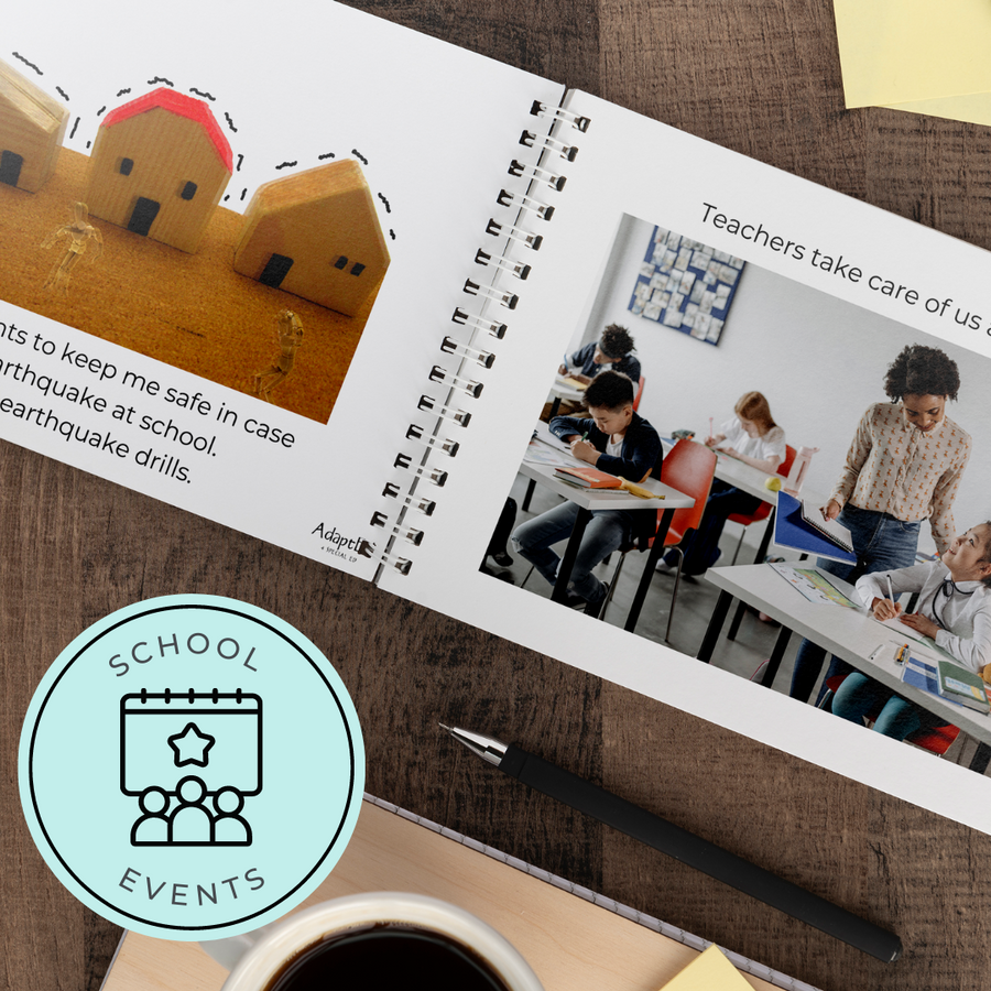 Social Skills Story: Earthquake Drill: Editable (Printable PDF) School - AdaptEd4SpecialEd