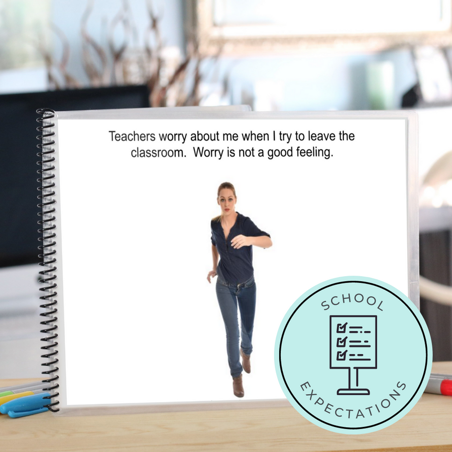 Social Skills Story: Elopement/ Running Away Editable (Printable PDF ) School - AdaptEd4SpecialEd